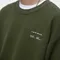 REPUTATION PRODUCTIONS CLASSIC SWEATER COTTON / D - SWEATSHIRTS .AW - 圓領衛衣大學TEE / 綠