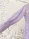 佩斯里花朵 水絨蕾絲排釦短洋裝_(2色:紫/黑)(S~2XL)
