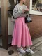 SALE/LINENNE品牌自訂款－moore flare skirt (2color)：剪裁喇叭長裙