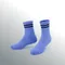 抗菌條紋運動中筒襪〈淺藍〉