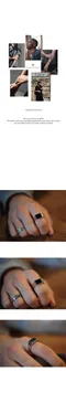 【22SS】Scaletto Black 黑磚造型戒指