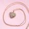 【大特價75折】超光女神維納斯心型鋯石銀墜鍊(銀鍍銅)