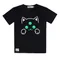【超能者宇宙】BIG FACE星球貓臉款-兒童短袖T恤(黑色)