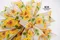 田園向日葵蝴蝶結 (KF6256GC-13-183/Pastoral sunflower Bow) ｜手作｜布置｜裝飾｜大蝴蝶結｜春天｜拷克｜鐵絲邊