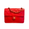 CHANEL Vintage | 紅色金釦方胖子20cm 斜背包