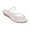 HALLIE 氣質閃耀楔型涼拖鞋-白色