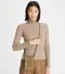 TORY BURCH MILLER SUEDE STITCHED PHONE CROSSBODY