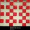 KC7591-15 喜氣幾何圖形亮蔥布料 一碼  (KC7591-15 Metallic with Red Square Glitter Fabric)