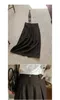 SALE/98doci made－OAT/Louvre Herringbone Wool Skirt：人字紋羊毛裙(深灰色M)