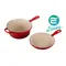 Le Creuset 鑄鐵醬汁、烤盤兩用鍋 櫻桃紅 22cm
