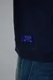 NIHOW made｜草寫LOGO半拉鍊大學TEE(藍)