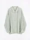 LINENNE－shine loose shirt (3color)：絲質寬鬆長袖襯衫
