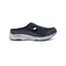 seTRAVER2 彈性舒適簍空休閒包覆拖鞋-深藍色