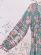 波西米亞風 繽紛花朵人棉洋裝