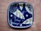 藍葉紋9吋角皿-日本製