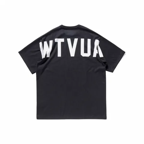 WTAPS 23SS STENCIL WTVUA 後背字母刺繡印花短袖T恤寬鬆廓形