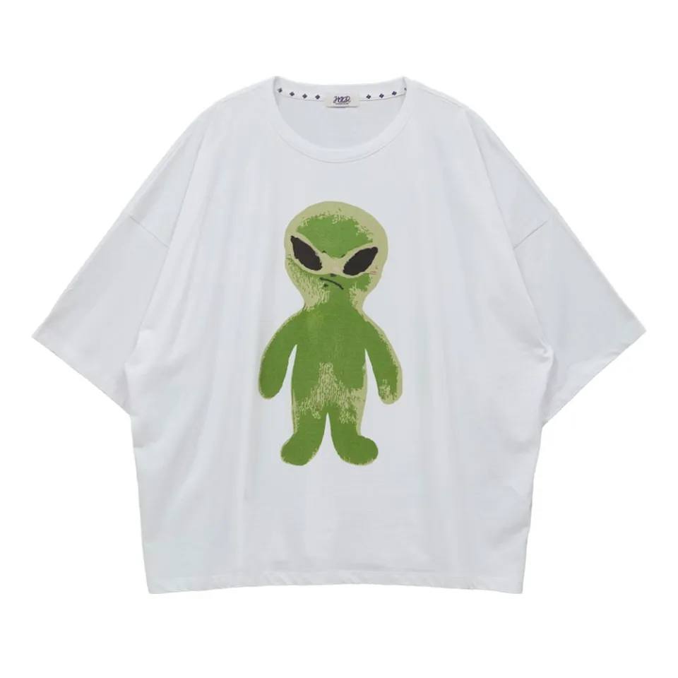 HOODHOOD ♥ Alien graphic overfit hoodie/追跡付 HOODHOOD - Alien Graphic Overfit Hoodie Black – lolamoon.co