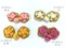 A1808 金蔥玫瑰花盤扣  (Glittery Rose Buckle)