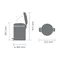 【缺貨】BRABANTIA PEDAL BIN NEWICON 白色 時尚腳踏式垃圾桶 5L #112065