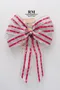 聖誕老人蝴蝶結(W218S-3/Christmas Santa Claus Butterfly Bow) ｜手作｜布置｜紅色｜緞帶用途