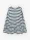 LINENNE－baby over tee (mint/stripe)