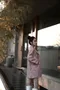 超美紋路!! 皮革西裝外套-粉