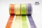 W918S-38 直條紋銀邊清甜鐵絲邊緞帶38MM  (W918S-38 Striped Silver Wired Ribbon -38MM )