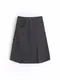 LINENNE品牌自訂款－cargo pin tuck low skirt (charcoal)：SML