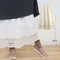 【百搭款】法式古典刺繡花蕾絲原米內搭裙