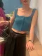 LINENNE－hairy button bustier (3color)：雙面穿紐扣造型針織背心