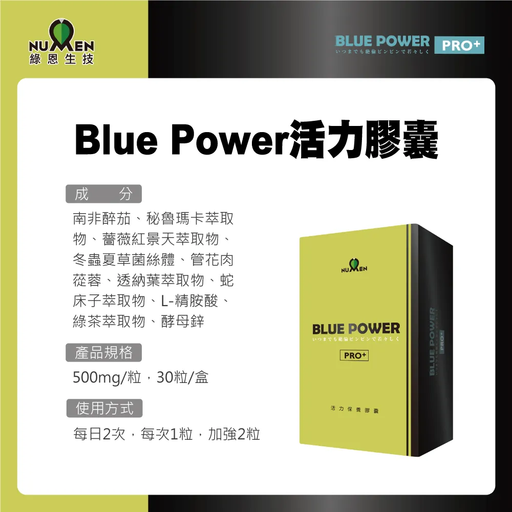 綠恩Blue Power活力膠囊