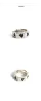 【22SS】Scaletto Black 撲克標誌螺母造型純銀戒指