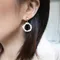 珍珠小花圈耳環