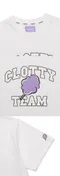 【21SS】 Clotty TEAM棉花糖短袖上衣（白）