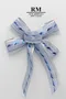 銀雪繽紛蝴蝶結 (K1414S/Silver Snow Colorful Butterfly Bow) ｜手作｜布置｜銀色｜緞帶用途