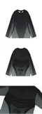 【24FW】Romantic Crown 賽車造型長袖上衣(黑)