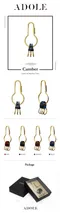 ADOLE 皮革黃銅鑰匙圈/圓壺型 (藍)