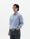 【22FW】 87MM_Mmlg 雙口袋半扣襯衫 (藍)