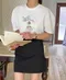 【預購】正韓 可愛女孩塗鴉棉T