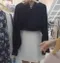 【預購】韓國連線 正韓  胸珍珠澎澎袖上衣