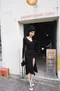 ✈奧莉維的法國夢- 韓國知性V領開叉長洋裝