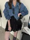 【預購】正韓 夏季清爽短版牛仔外套