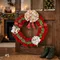 【NEW新品上市】聖誕派對系列花圈1(Christmas wreath)-16/18/24英吋/inch｜緞帶王｜獨一無二｜聖誕節｜絨布花圈｜緞帶花圈｜客製化｜聖誕裝飾｜門裝飾