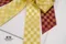 閃耀慶典蝴蝶結(Sparkling Festive Bow)｜金黃色｜酒紅色｜新年｜裝飾｜緞帶用途｜春節｜優雅｜格子