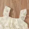 美國牛仔蕾絲寶寶套裝(贈髮帶)