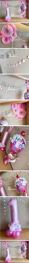 驚喜氣球：粉粉生日日式和風(DIY佈置款) [DH200009]