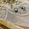 【NEW】陽光雛菊水溶鏤空蕾絲桌巾 Enyo-象牙白