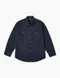 【23SS】 Wooalong 個性圓扣造型襯衫外套(藏青藍)