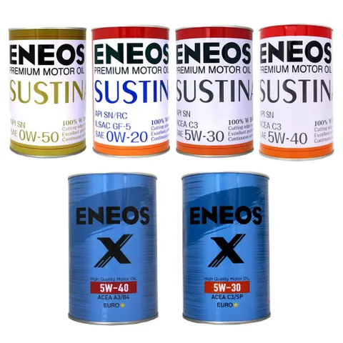 ENEOS SUSTINA 0W20/0W50/5W30/5W40 鐵罐全合成機油