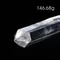 超光高品質雙尖白水晶柱146.68g14.9cm